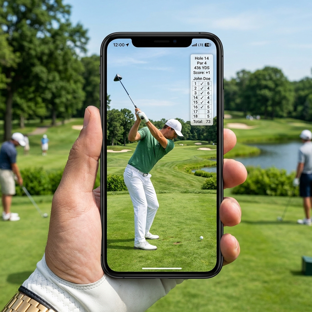 Individual gameplay footage on phone